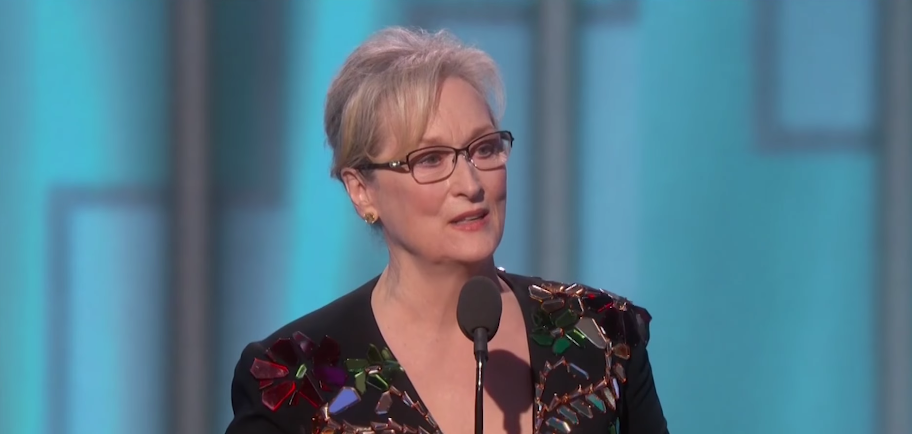Hollywood’s favorite Clinton-supporter Meryl Streep goes on self-righteous rant about Trump at the Golden Globes