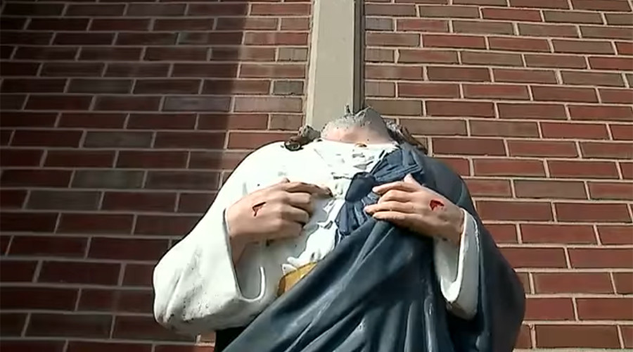 Decadent society: Statue of Jesus beheaded for the second time in two weeks