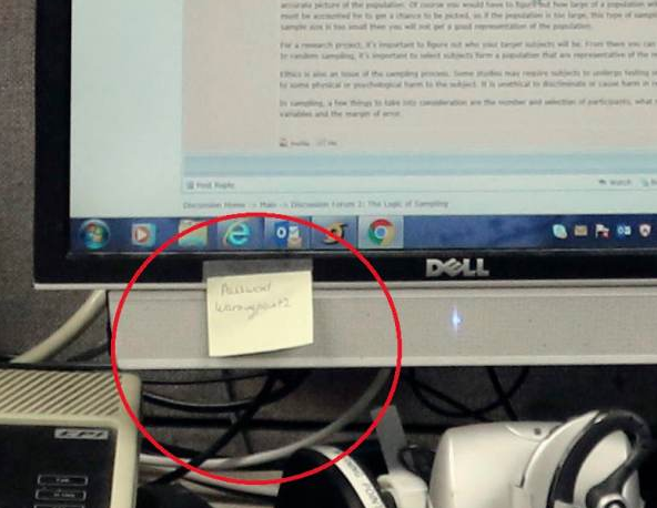 Yes, this is your government at work: Hawaii emergency management idiot holds live video conference with his login PASSWORD on a post-it note in the background