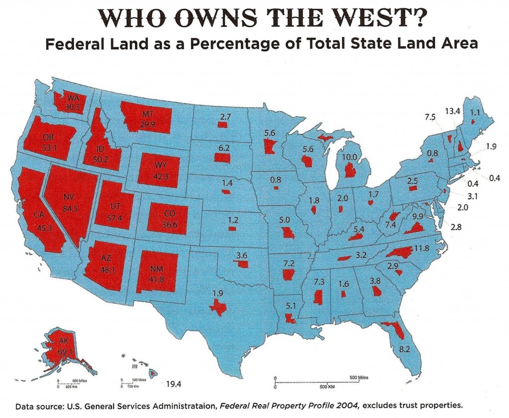 federal_lands_who owns the west federal land percentage state land area