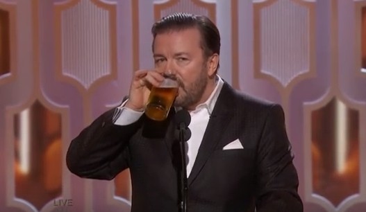 Watch: Ricky Gervais lampoons Hollywood liberals; politically correct crybaby rampage ensues