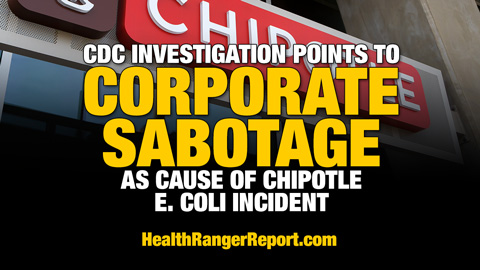 CDC investigation points to corporate sabotage as cause of Chipotle E. coli incident