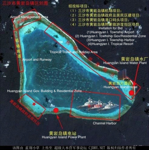 China lays out plans for militarizing disputed island as bid to dominate all of South China Sea continues