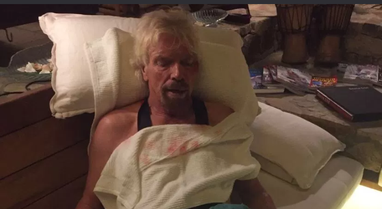 Daredevil Virgin Billionaire Richard Branson Dodges Death After Head-First Horror Bike Crash