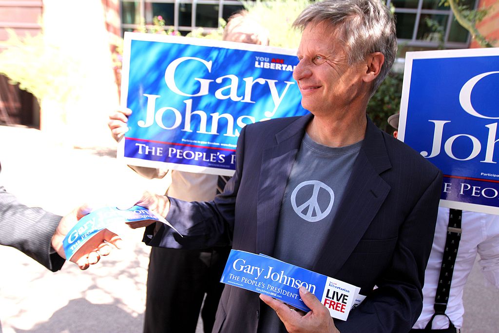 Video: Gary Johnson has hilariously dramatic reaction during debate on the ‘harms’ of marijuana