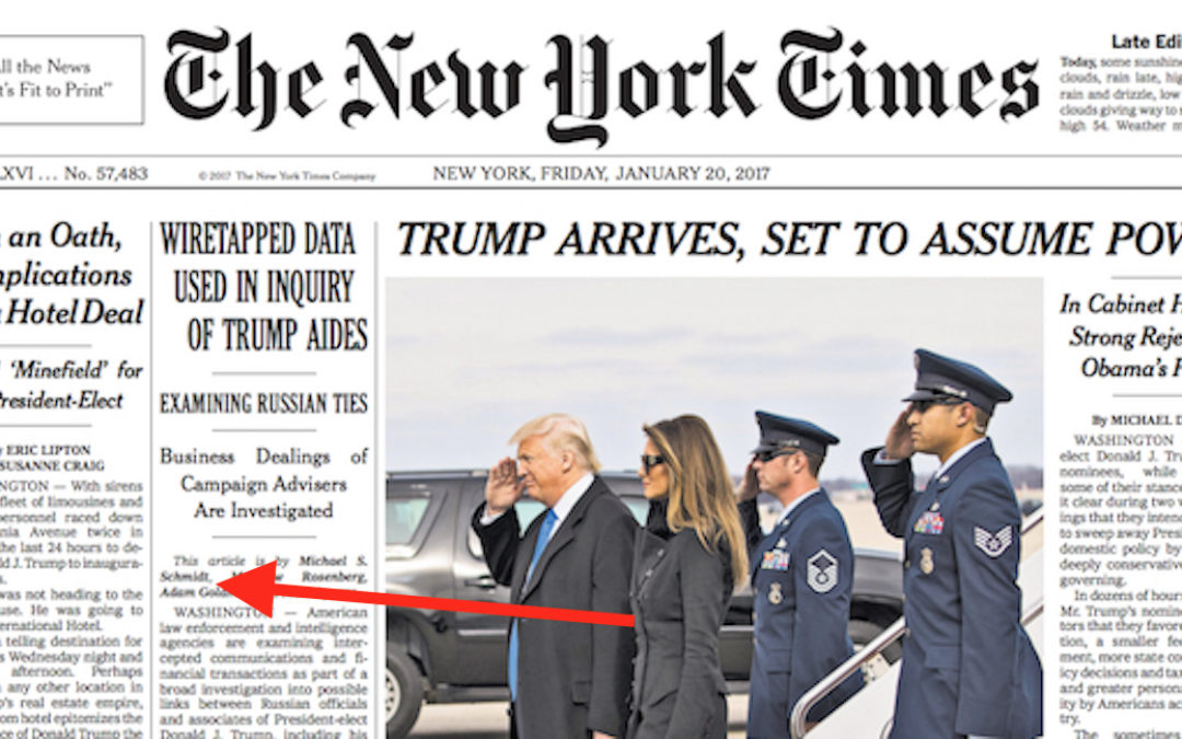 In bizarre plot to discredit Trump, NY Times says NY Times is fake news