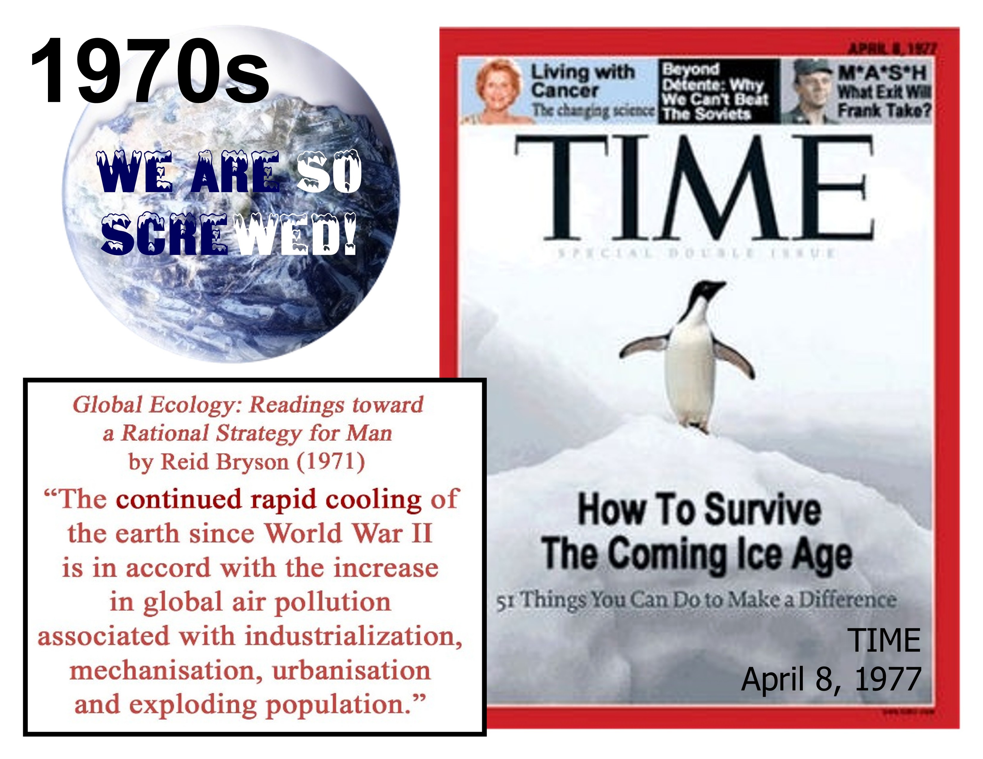 GLOBAL COOLING is coming, and we’re all DOOMED, warned NYT, WashPost, TIME, Cal Tech and the entire MSM throughout the 1970s