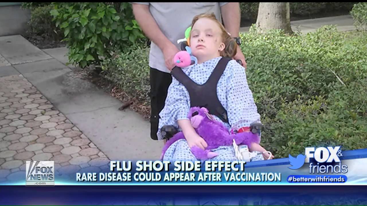 A healthy, 9-year old Florida girl was paralyzed by the flu shot