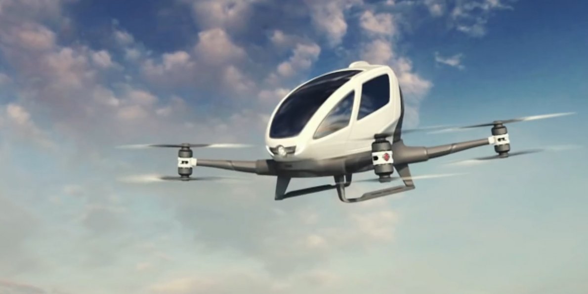 Would you ride in a drone? Self-flying taxi will have parachutes but no driver