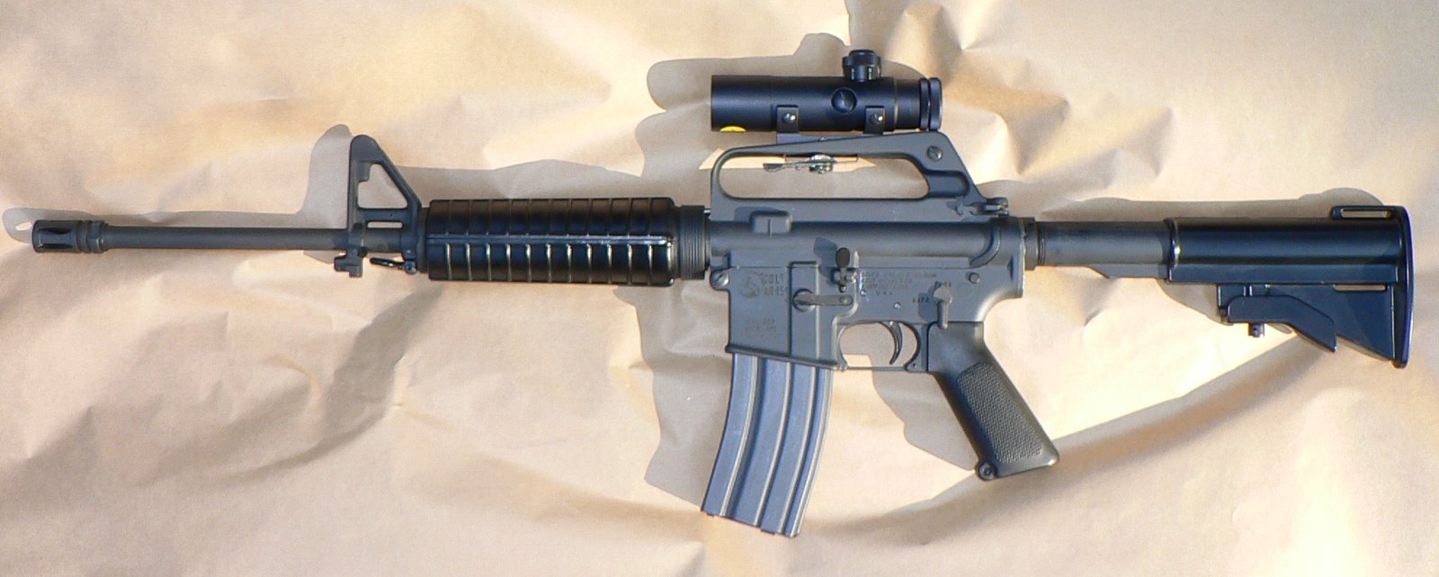 USA Today resorts to desperate fear mongering; depicts AR-15s with a chainsaw bayonette… huh?