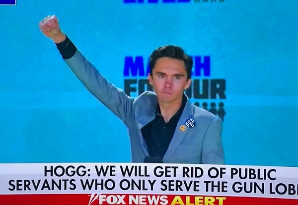 Google, YouTube allow the Left to make comparisons to Trump and Hitler, but conservatives aren’t allowed to compare David Hogg’s Nazi salute to the murderous dictator