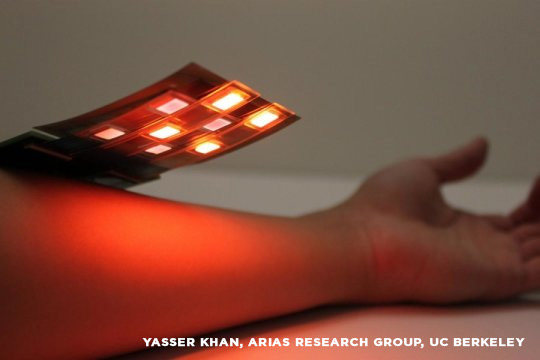 New flexible sensor can map blood-oxygen levels over large areas of skin