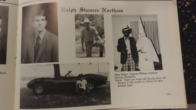 BOMBSHELL: Virginia Gov. Ralph “Infanticide” Northam’s med school yearbook features him in a photo wearing either blackface or a KKK hood