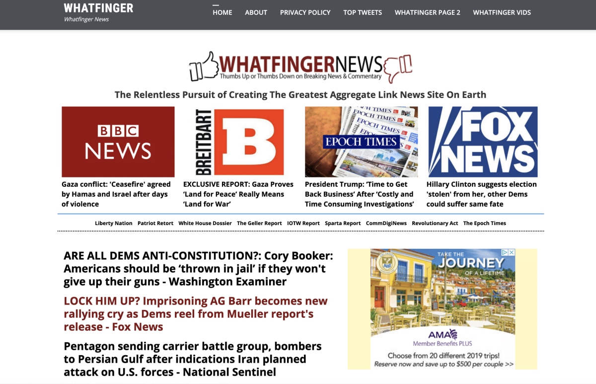Is Whatfinger News replacing the Drudge Report? News aggregate site is