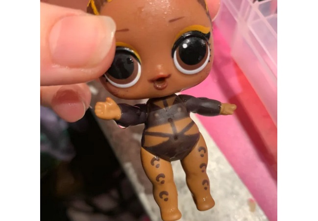 Hidden lingerie and tattoos appear on children’s dolls dipped in ice water