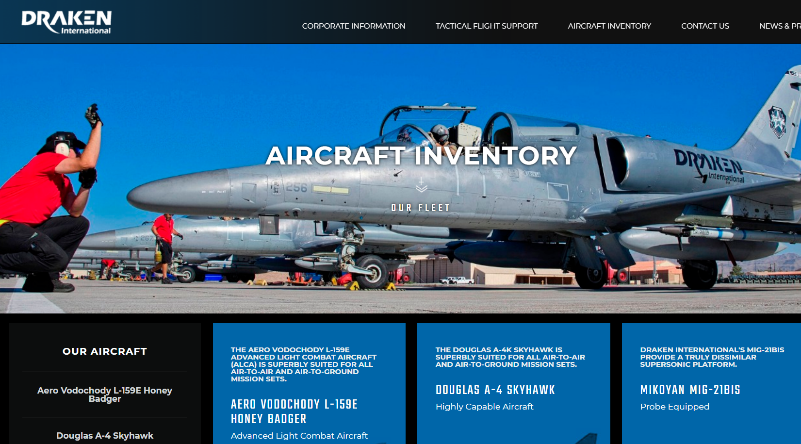 EXCLUSIVE: Private company offering “contract air support” using military jet fighters located in Lakeland, FL where live air-to-air missile was just found