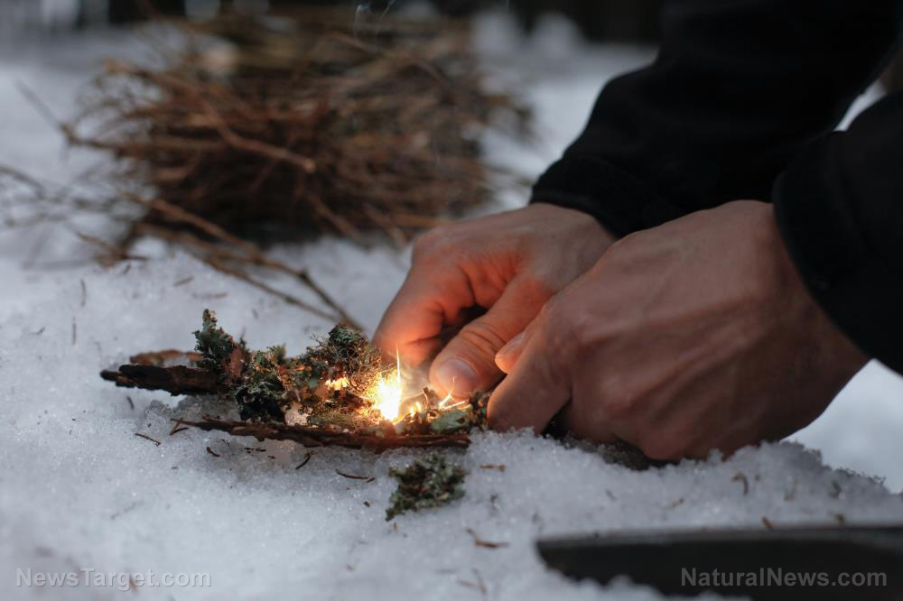 Firestarting tips for when it’s cold and damp