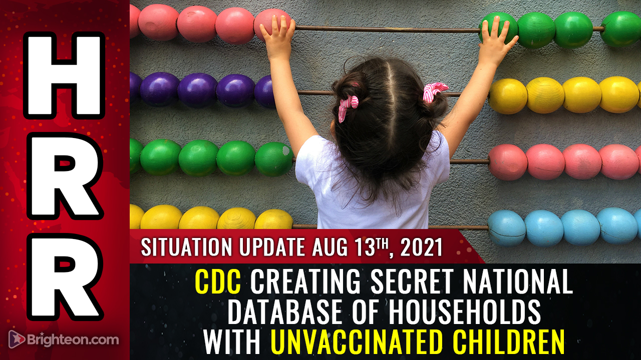 ROMPIENDO: Los CDC están creando una base de datos nacional secreta de hogares con niños no vacunados ... escuchan la grabación ... ¿planean secuestrar médicamente a todos los niños no vacunados?