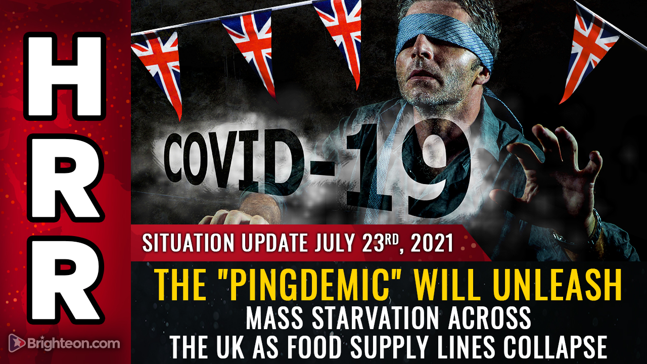 “PINGDEMIC” insanity: UK government commits nation to starvation suicide by commanding food sector workers to self-quarantine… supply chain “at risk of collapse”