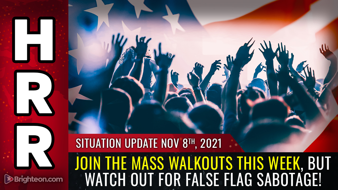 Mass walkouts against vaccine mandates begin NOW: November 8 – 11… but watch out for false flag operators exploiting protest crowds