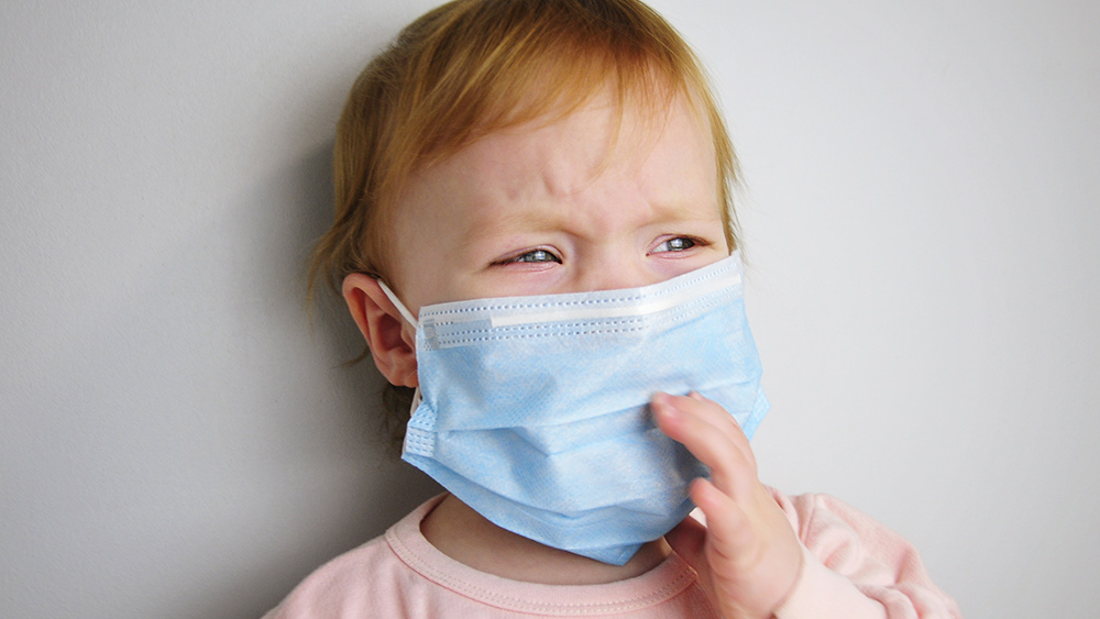 ODMS: Oxygen Deprivation Mask Syndrome now sweeping across the globe Crying-Baby-Face-Mask