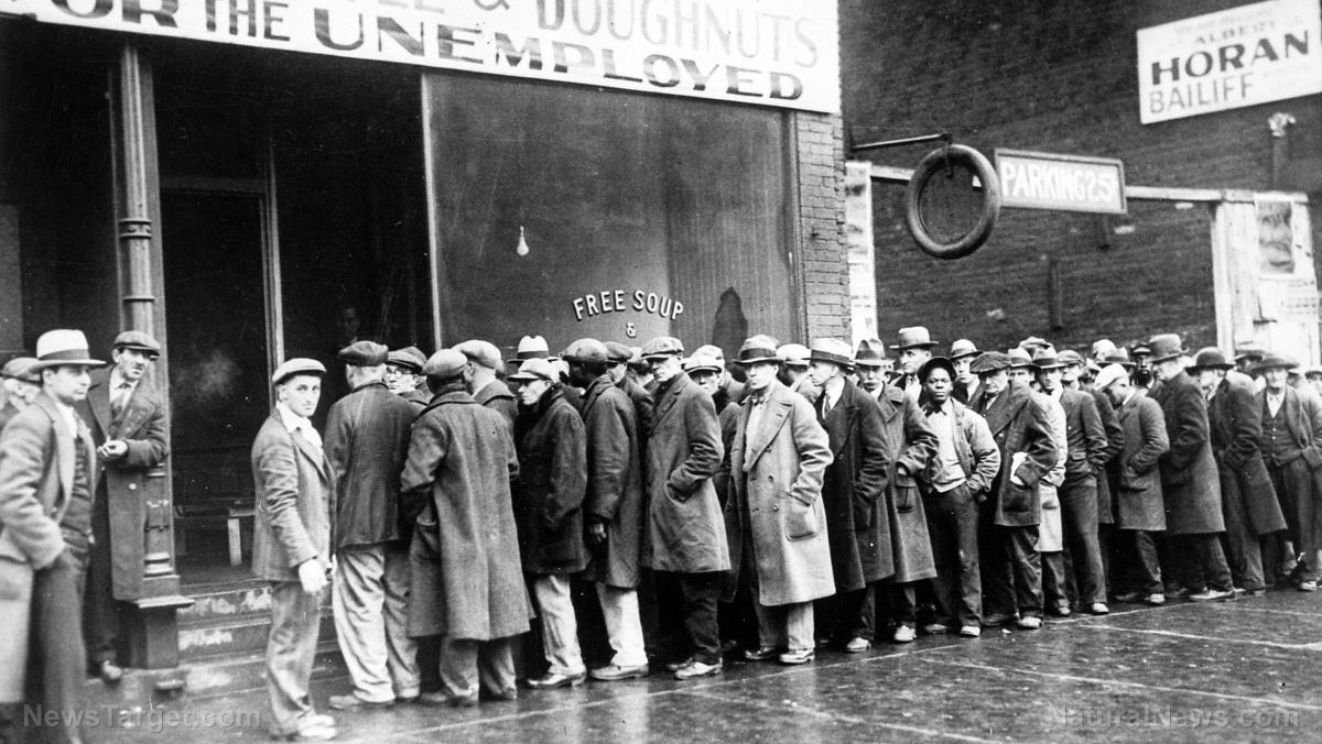Unemployment now at Great Depression levels, food inflation soaring