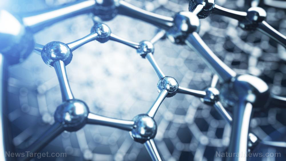 Biotech analyst Karen Kingston unveils PATENTS and documents describing the covid vaccine 5G link Graphene-Nanotechnology-Lattice-Science-Atomic-Background-Molecule